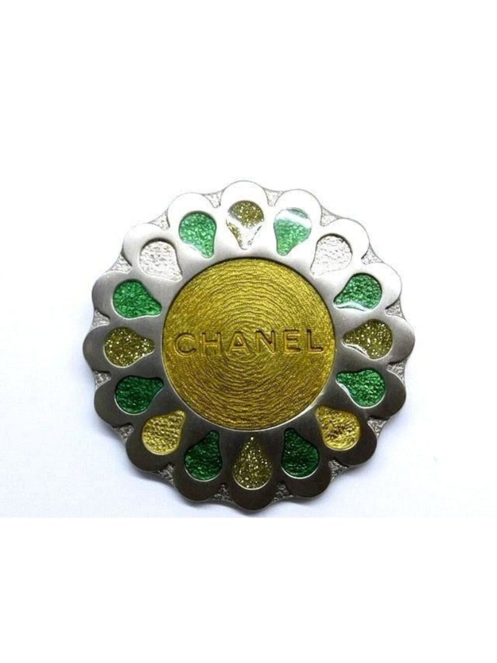 Chanel 99A Brooch Round Antique Vintage